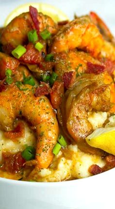 New Orleans BBQ Shrimp and Grits