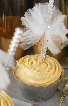 New Year's Eve Champagne Cupcakes