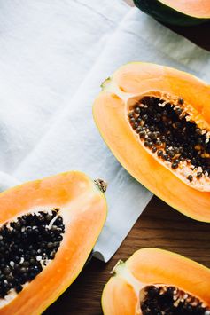 Nice Cream Papaya Boats (Vegan