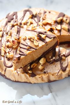 No bake peanut butter pie- Gluten free and vegan