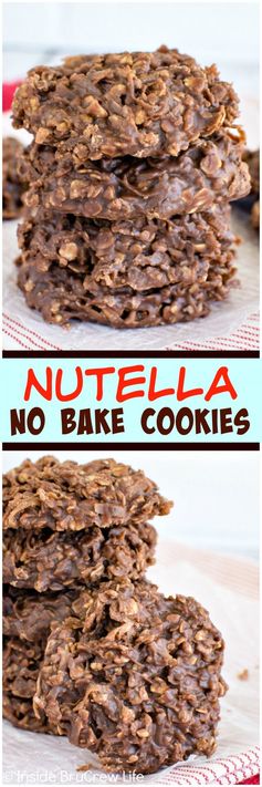 Nutella No Bake Cookies