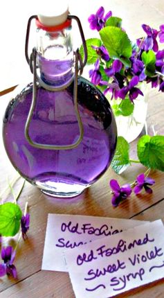 Old Fashioned Sweet Violet Syrup