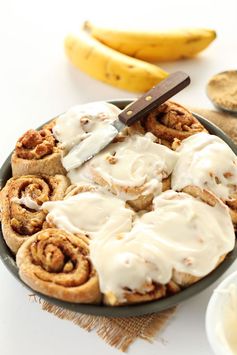 One Bowl Banana Bread Cinnamon Rolls