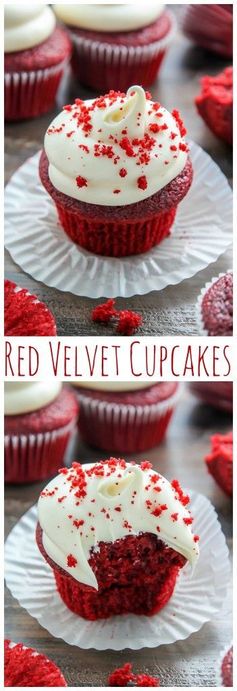 One Bowl Red Velvet Cupcakes