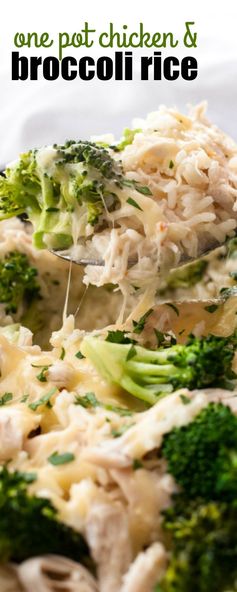 One Pot Chicken and Broccoli Rice