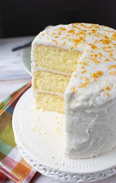 Orange Butter Cake with Cardamom Buttercream