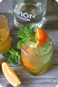 Orange Mint Tequila Cocktail