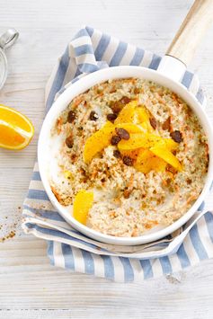 Orange raisin porridge