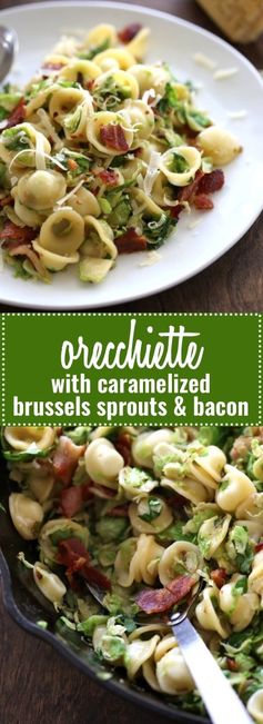 Orecchiette with Bacon and Caramelized Brussels Sprouts