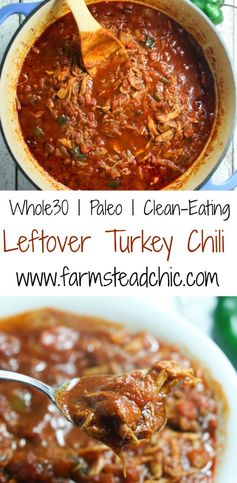 Paleo & Whole30 Leftover Turkey Chili