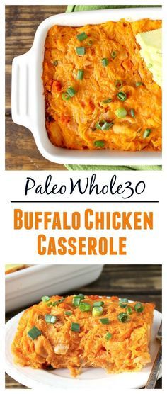 Paleo Buffalo Chicken Casserole