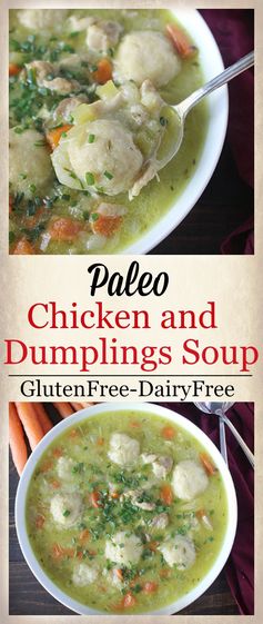 Paleo Chicken and Dumplings Soup