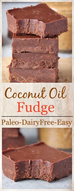 Paleo Coconut Oil Fudge