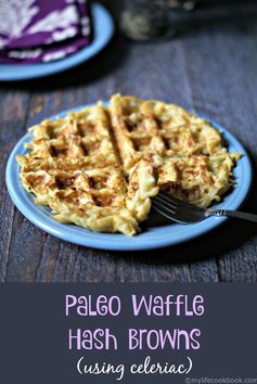 Paleo Waffle Hash Browns (using Celeriac