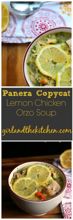 Panera CopyCat…Lemon Orzo Soup