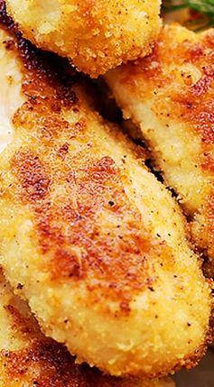 Parmesan-Crusted Chicken Tenders Buttermilk Ranch Dressing