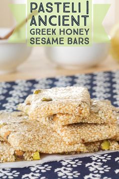 Pasteli | Ancient Greek Honey Sesame bar