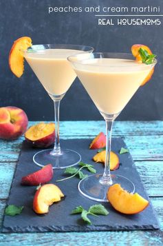 Peaches and Cream Martini