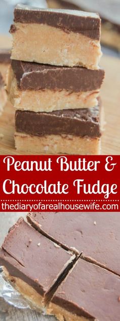 Peanut Butter and Chocolate Fudge