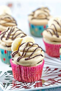 Peanut Butter Banana Cupcakes