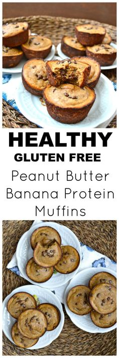 Peanut Butter Banana Protein Muffins