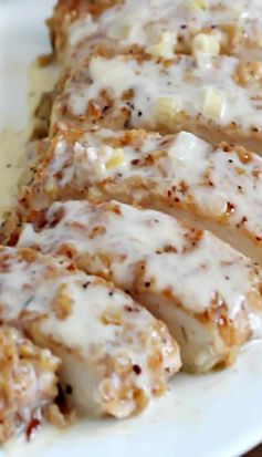 Pecan Crusted Chicken with Apple Cream Sauce