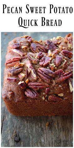 Pecan Sweet Potato Quick Bread