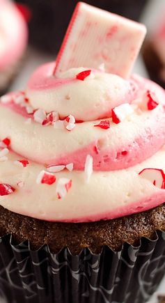 Peppermint Chocolate Candy Can Cupcakes