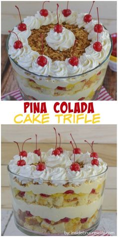 Pina Colada Cake Trifle