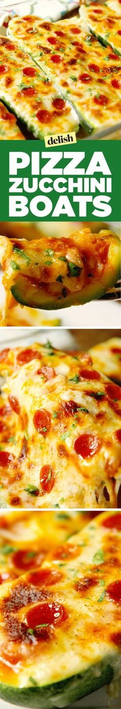 Pizza Zucchini Boats