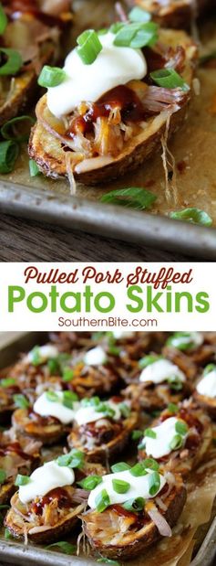 Pulled Pork Stuffed Potato Skins