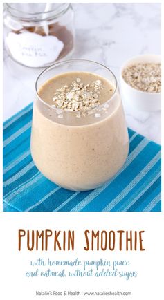 Pumpkin Oatmeal Smoothie