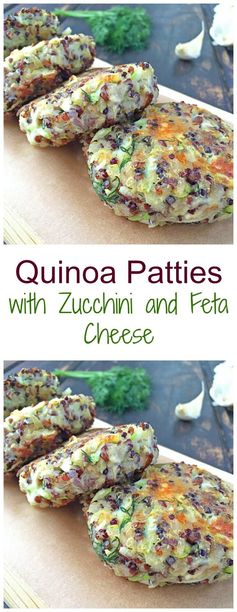 Quinoa Patties With Zucchini And Feta Cheese