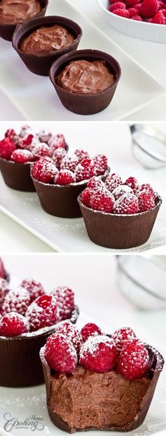 Raspberry Chocolate Cups