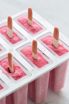 Raspberry Coconut Popsicles