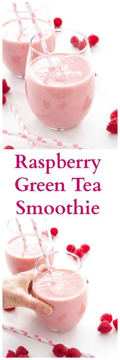 Raspberry Green Tea Smoothie