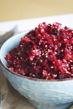 Red Raw Beetroot and Sesame Salad