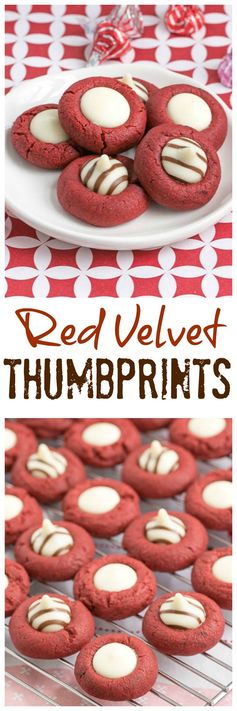 Red Velvet Thumbprints #FoodBloggerLove