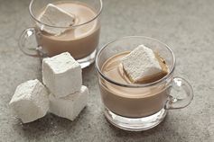 Roasted Chestnut Hot Chocolate with Toasted Vanilla Bean Marshmallows