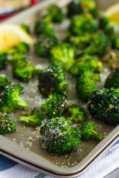 Roasted Garlic Parmesan Broccoli