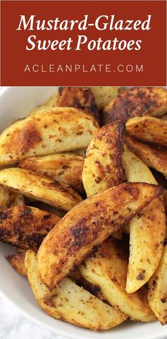 Roasted Mustard-Glazed Sweet Potatoes