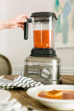 Roasted Tomato Soup with Grilled Pimento Cheese