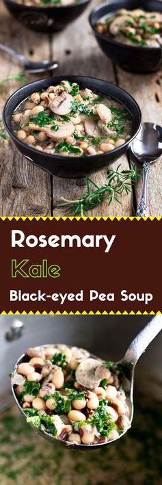 Rosemary Black-Eyed Pea Soup with Kale