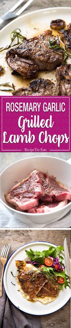 Rosemary Garlic Grilled Lamb Chops