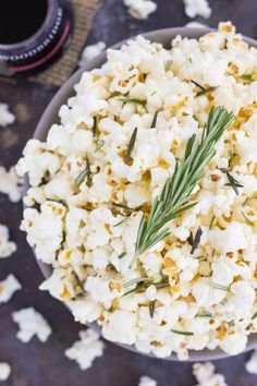 Rosemary Garlic Popcorn