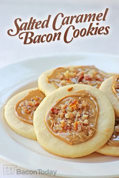 Salted Caramel Bacon Cookies