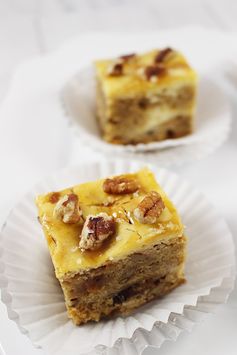 Salted Caramel Cheesecake Blondie Bars