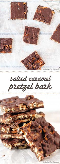 Salted Caramel Pretzel Bark