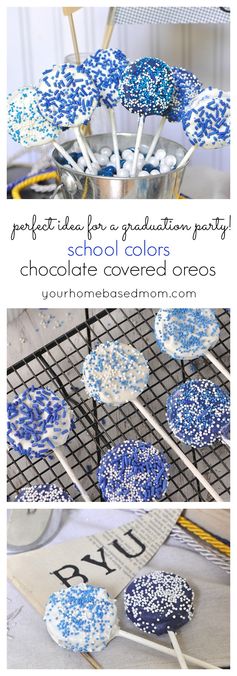 School Colors Chocolate Covered Oreos