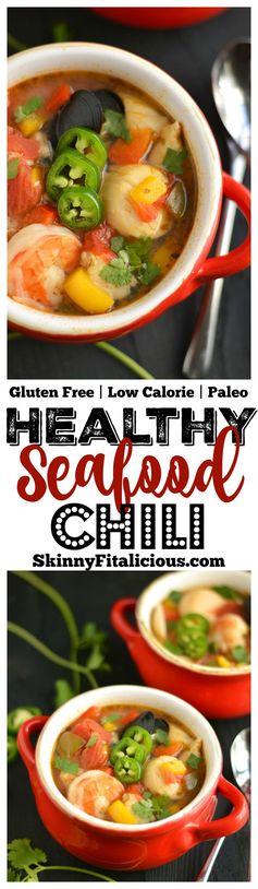 Seafood Chili (GF, Low Cal, Paleo
